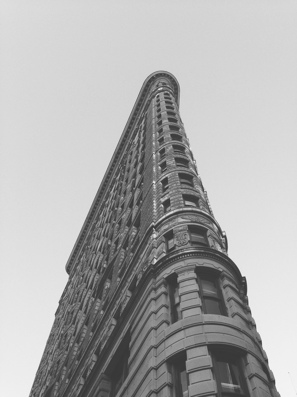 Black and White Photograph of the Flatiron Building.